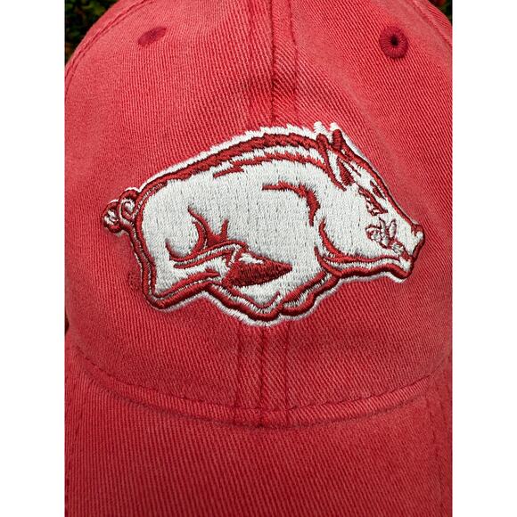 Adidas Arkansas Razorbacks Flexfit Embroidered Hat Red White One Size Fits‎ All - Picture 7 of 12